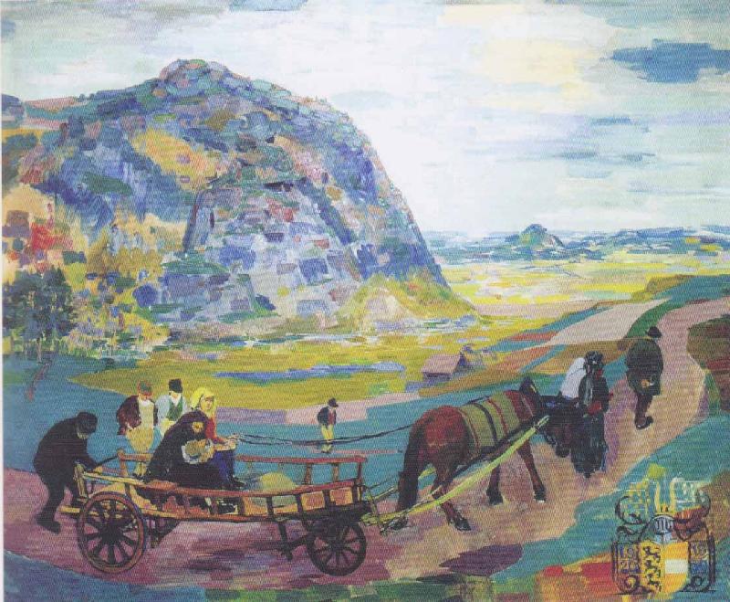 Felix Esterl Painting in memoriam of the Carinthian Plebiscite oil painting picture